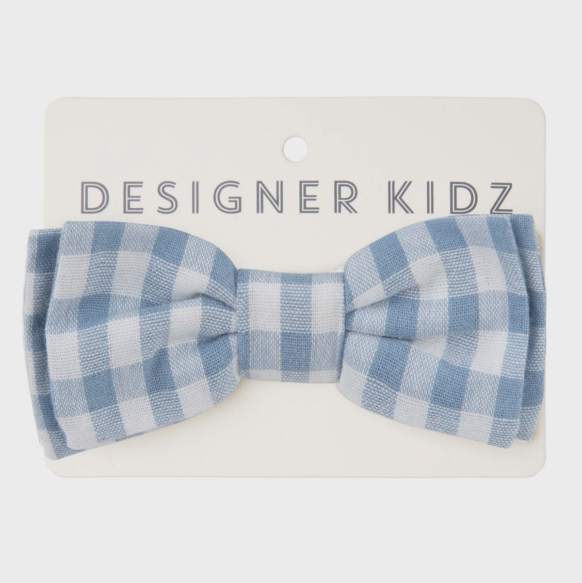 DESIGNER KIDZ | Oliver Gingham Bow Tie - Blue