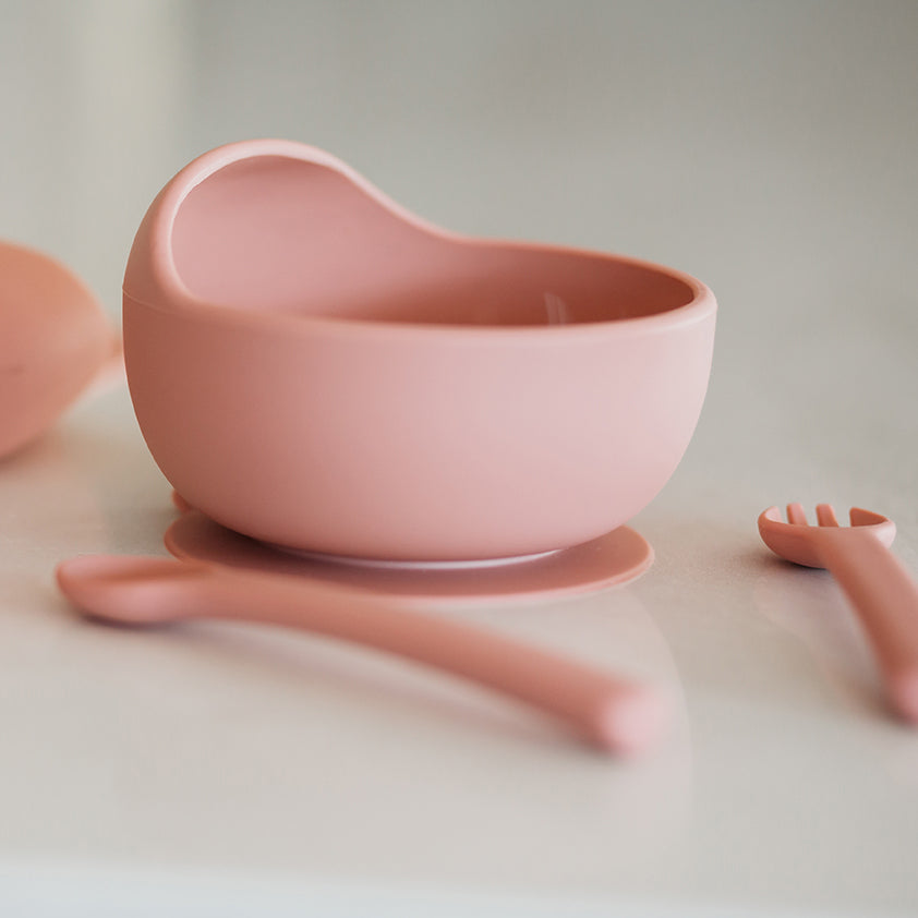 SNUGGLE HUNNY KIDS | Silicone Suction Bowl Rose