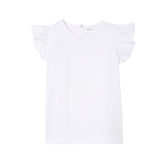 MILKY | White Broderie Frill Baby Tee