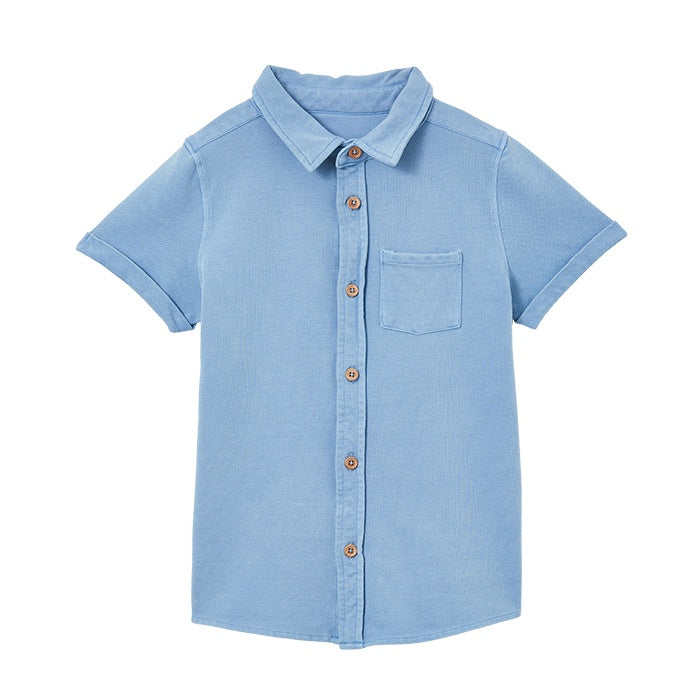 MILKY | Blue Pique Shirt