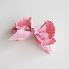 SNUGGLE HUNNY KIDS | Dusty Pink Clip Bow - Medium