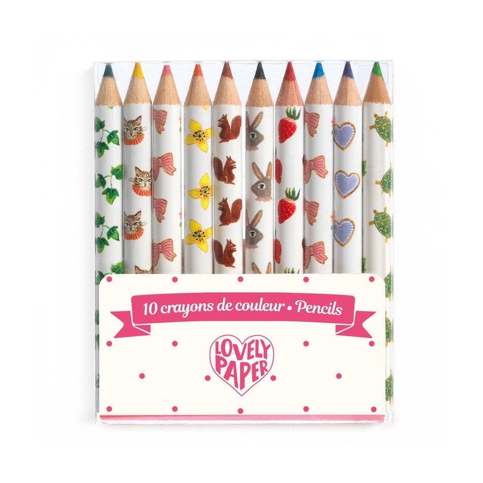 DJECO | 10 Aiko Mini Coloured Pencils