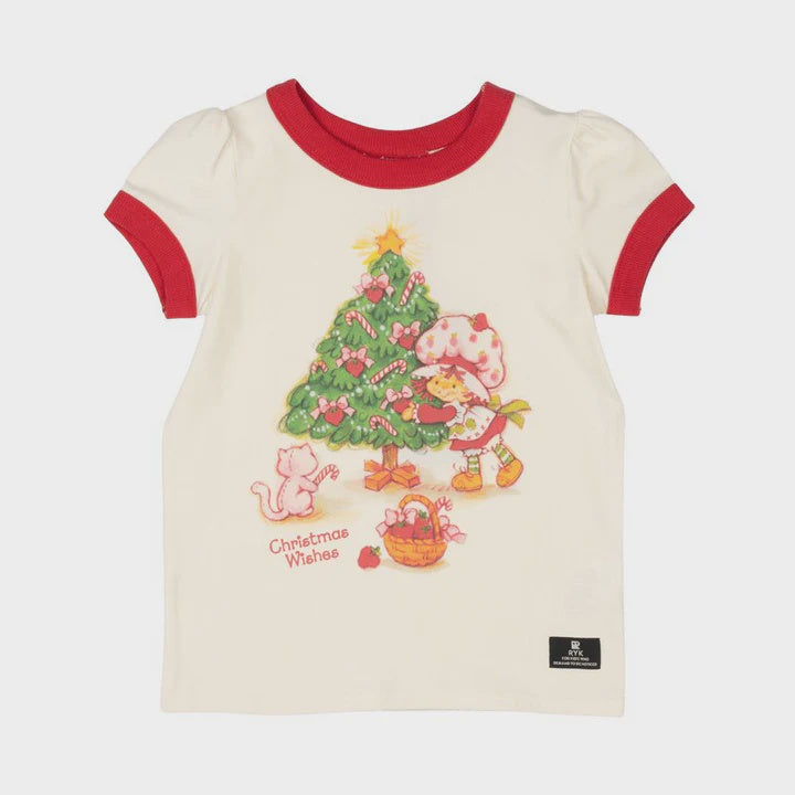 ROCK YOUR BABY | Strawberry Christmas Tree T-Shirt
